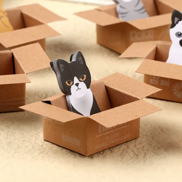 Kitty In A Box Sticky Notes