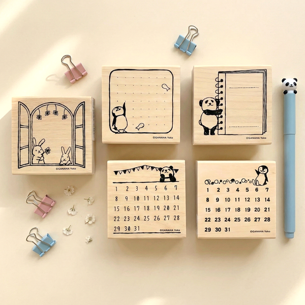 Kodomo No Kao Dobutsuhanko Bullet Journal Stamps