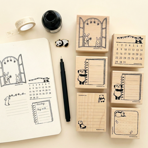 Kodomo No Kao Dobutsuhanko Bullet Journal Stamps