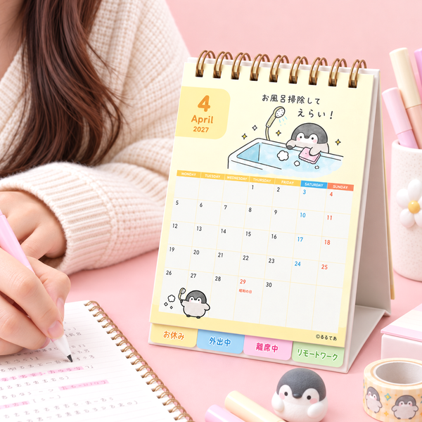 Koupenchan 2027 Desk Calendar