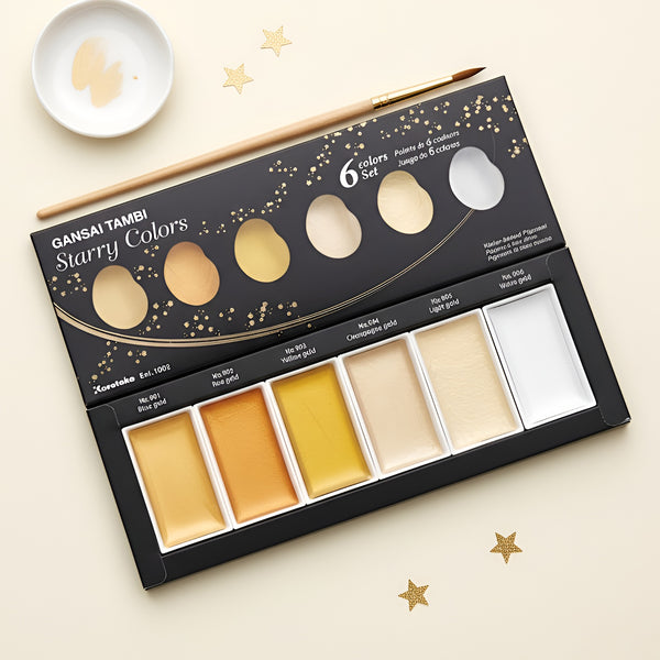 Kuretake Gansai Tambi Starry Colors - 6 Color Set