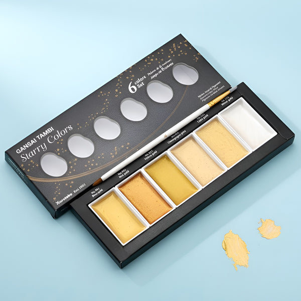 Kuretake Gansai Tambi Starry Colors - 6 Color Set