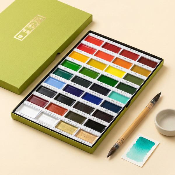 Kuretake Gansai Tambi Watercolor Palette - 36 Color Set