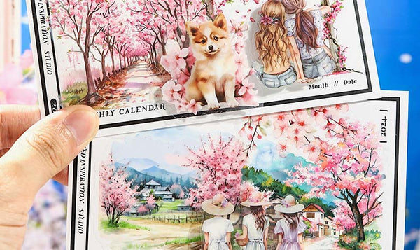 Kyoto in Spring PET Stickers