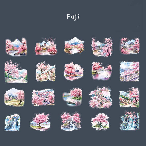 Kyoto in Spring PET Stickers