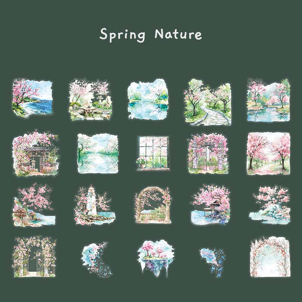 Kyoto in Spring PET Stickers