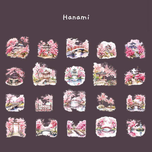 Kyoto in Spring PET Stickers