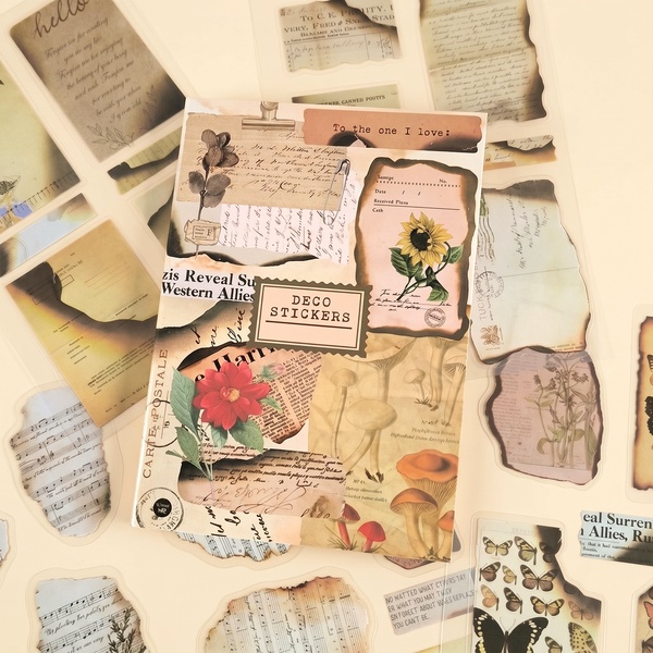 Large Vintage Deco Sticker Book