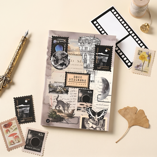 Large Vintage Deco Sticker Book