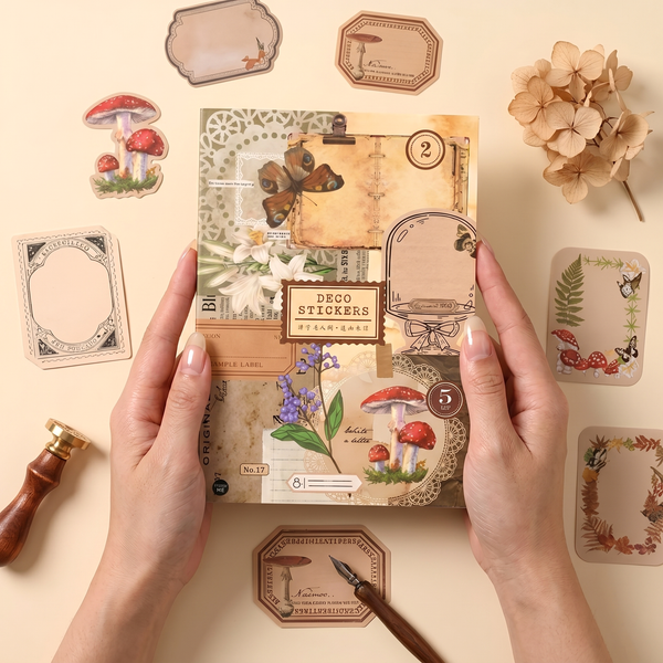 Large Vintage Deco Sticker Book