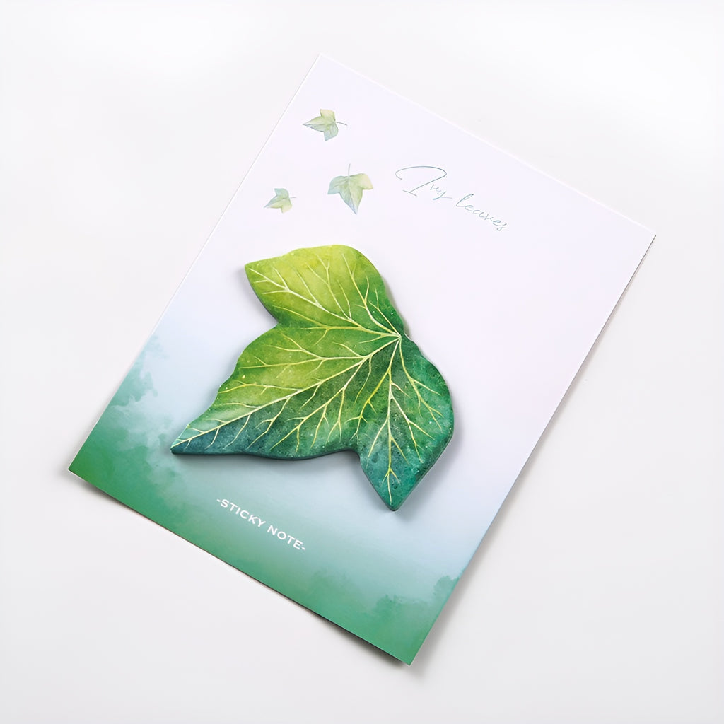 Botanical Leaf Sticky Notes | Kawaii Pen Shop