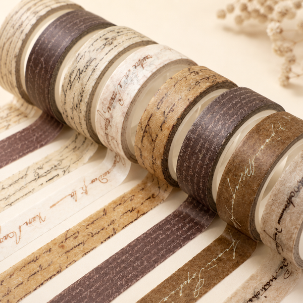 Letters Never Sent Vintage Script Washi Tape Set