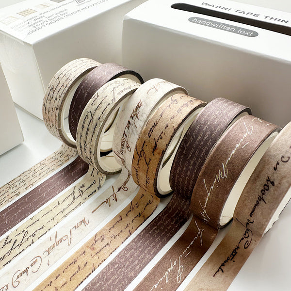 Letters Never Sent Vintage Script Washi Tape Set