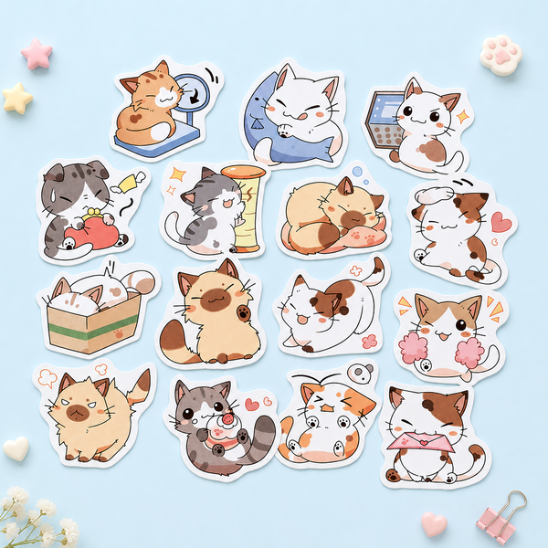 Little Chibi Cat Stickers
