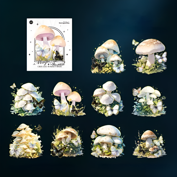 Magic Forest Mushroom Stickers