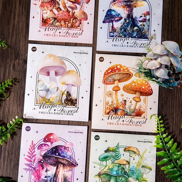 Magic Forest Mushroom Stickers