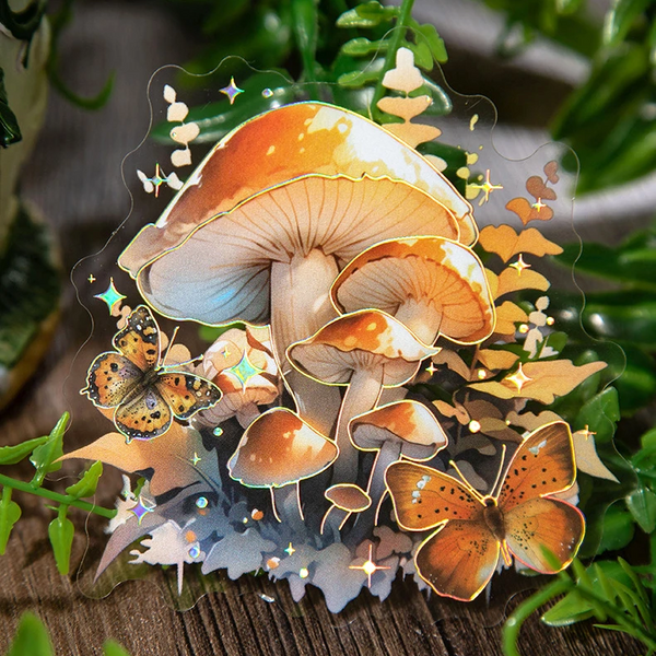 Magic Forest Mushroom Stickers