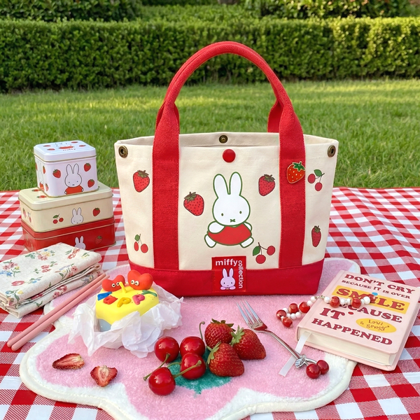 Miffy Berry Bliss Canvas Tote