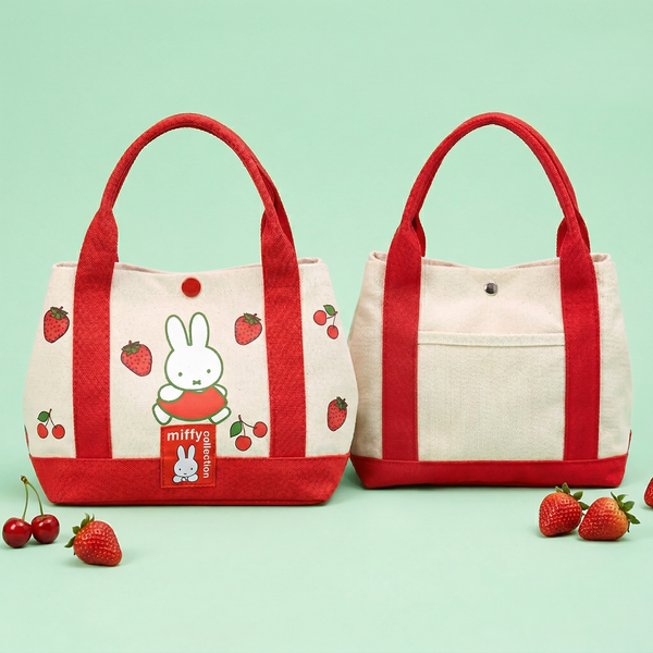 Miffy Berry Bliss Canvas Tote