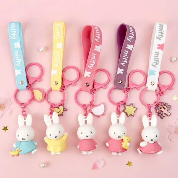 Miffy Bubble Blush Charm Keychain - Limited Quantity