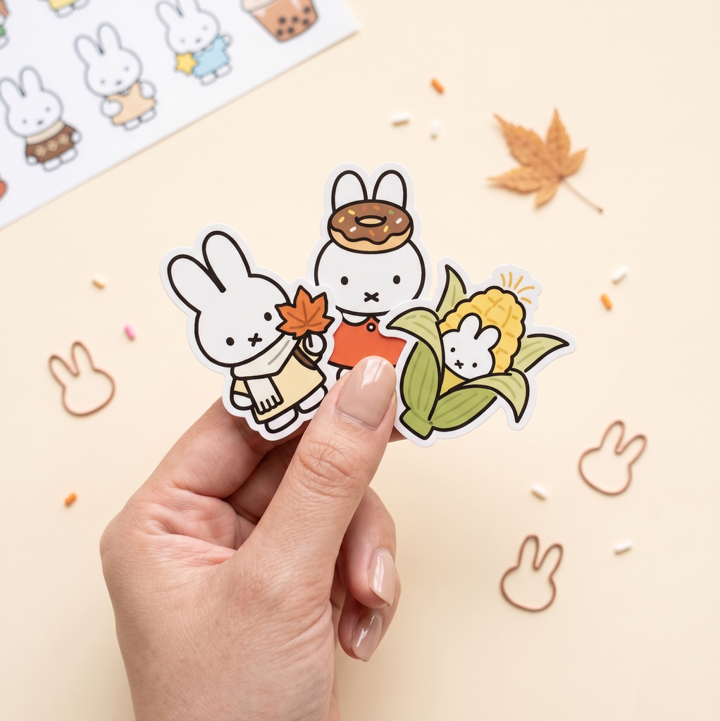 Miffy Rabbit Sticker Miffy Bunny Stickers - Set of 60 | Kawaii Pen Shop