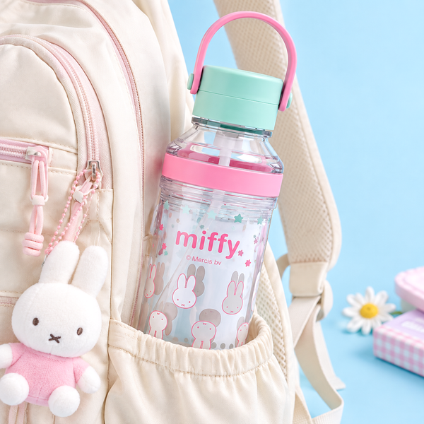 Miffy Clear Carry Handle Water Bottle – 630ml