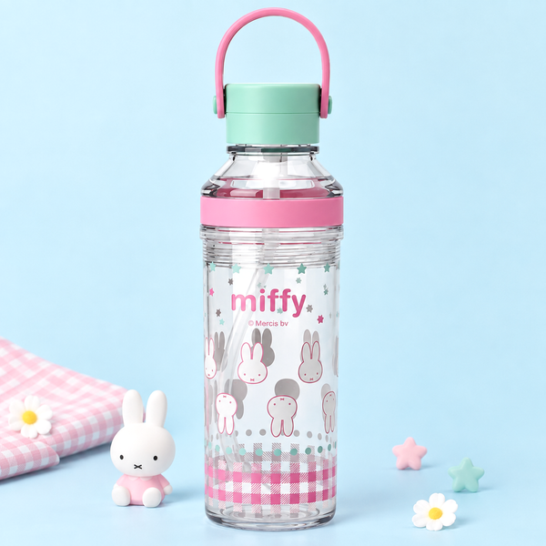 Miffy Clear Carry Handle Water Bottle – 630ml