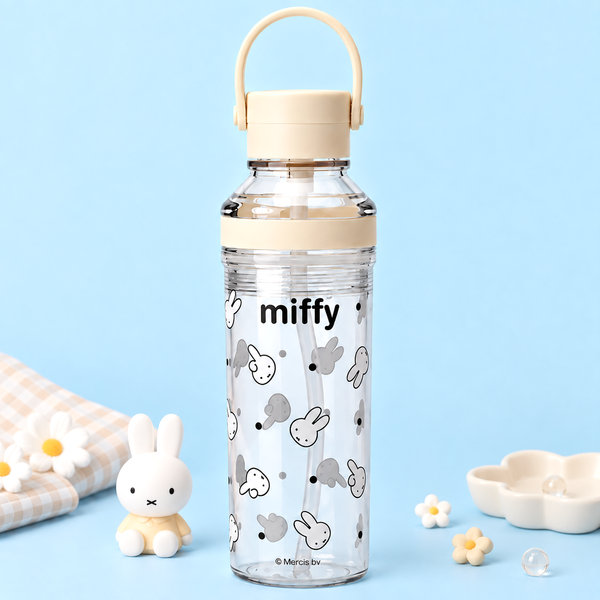 Miffy Clear Carry Handle Water Bottle – 630ml