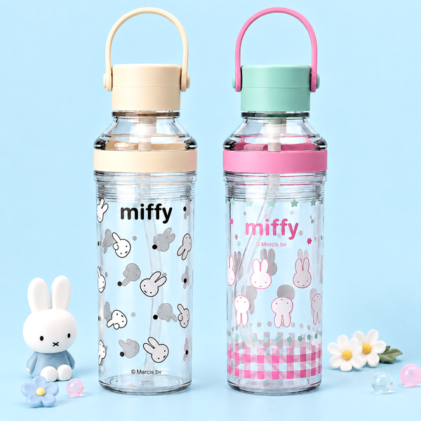 Miffy Clear Carry Handle Water Bottle – 630ml
