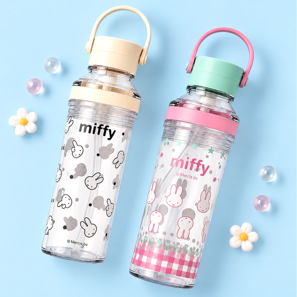 Miffy Clear Carry Handle Water Bottle – 630ml