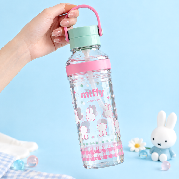 Miffy Clear Carry Handle Water Bottle – 630ml