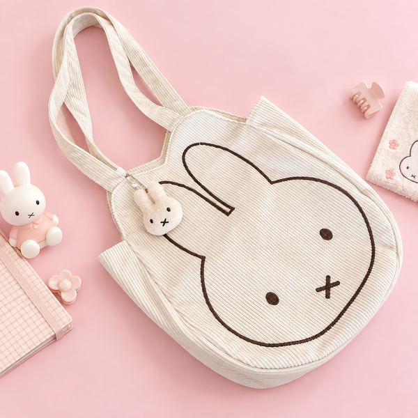 Miffy Corduroy Tote with Charm