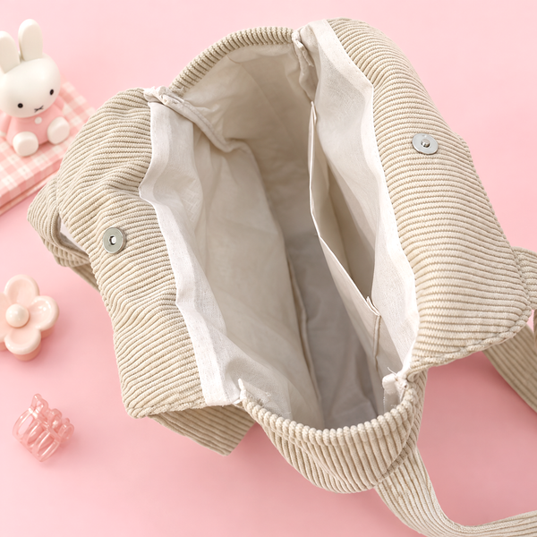 Miffy Corduroy Tote with Charm