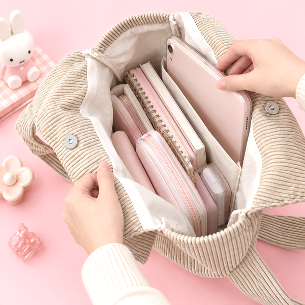 Miffy Corduroy Tote with Charm