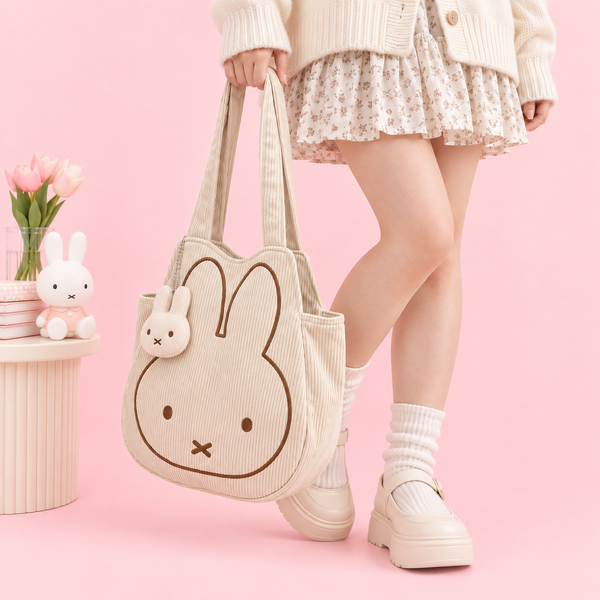 Miffy Corduroy Tote with Charm