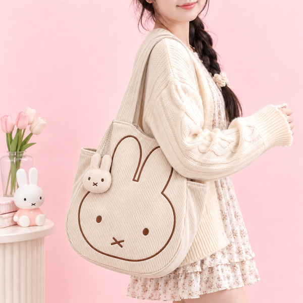 Miffy Corduroy Tote with Charm