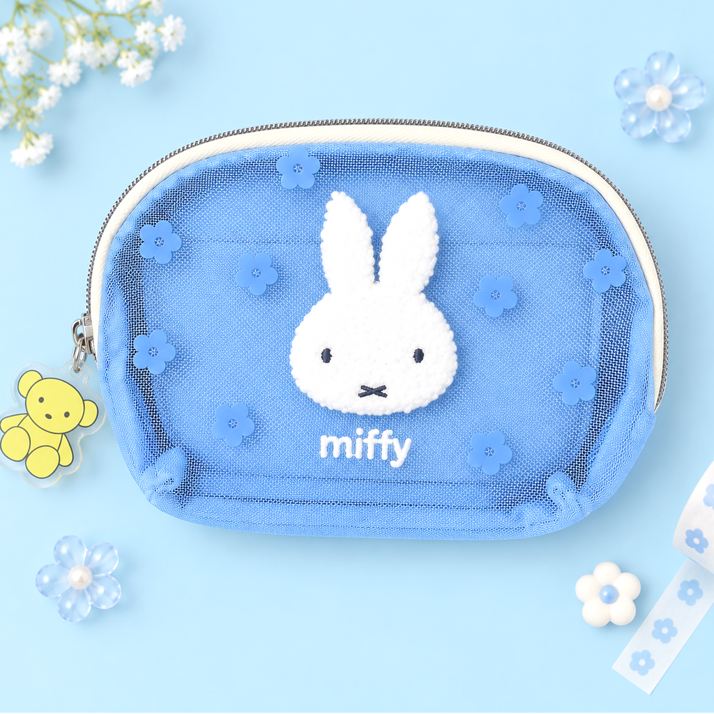 Miffy Blossom Mesh Mini Pouch