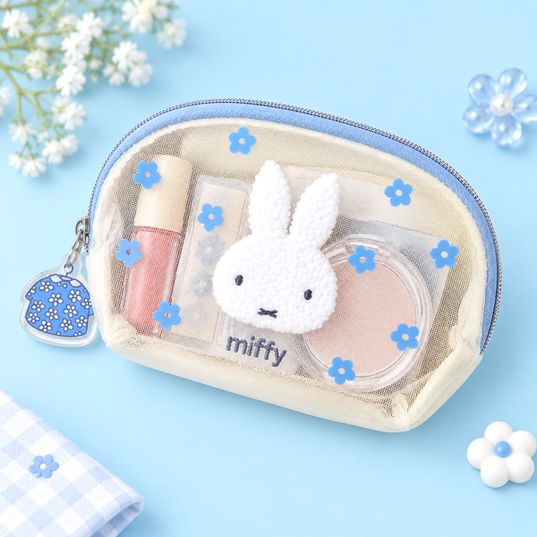 Miffy Blossom Mesh Mini Pouch