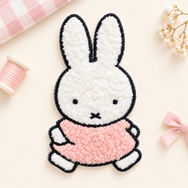 Miffy Fluffy Embroidered Sticker Patch