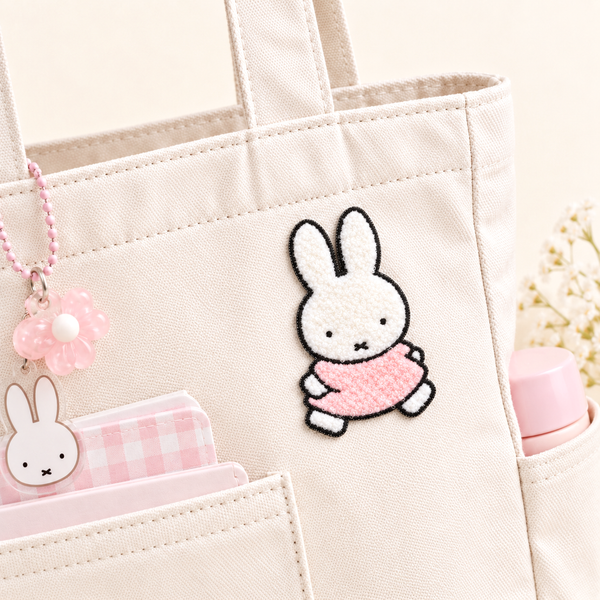 Miffy Fluffy Embroidered Sticker Patch