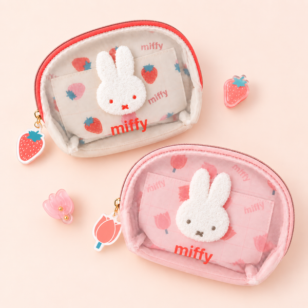 Miffy Garden Mesh Mini Pouch