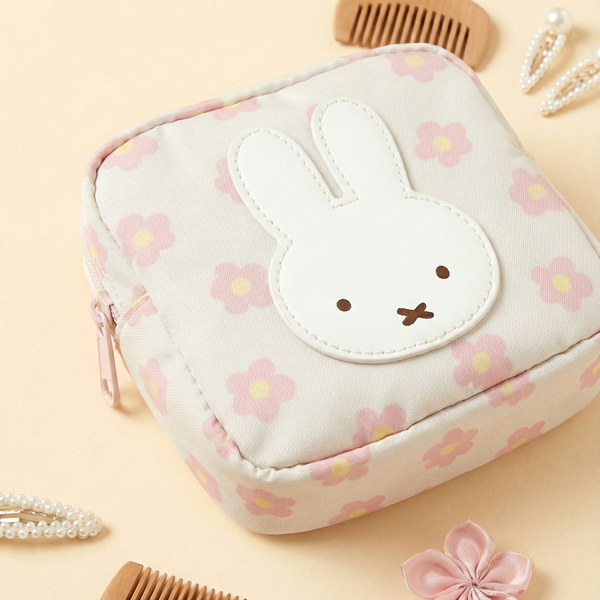 Miffy Mini Storage Bag - Pink Flowers