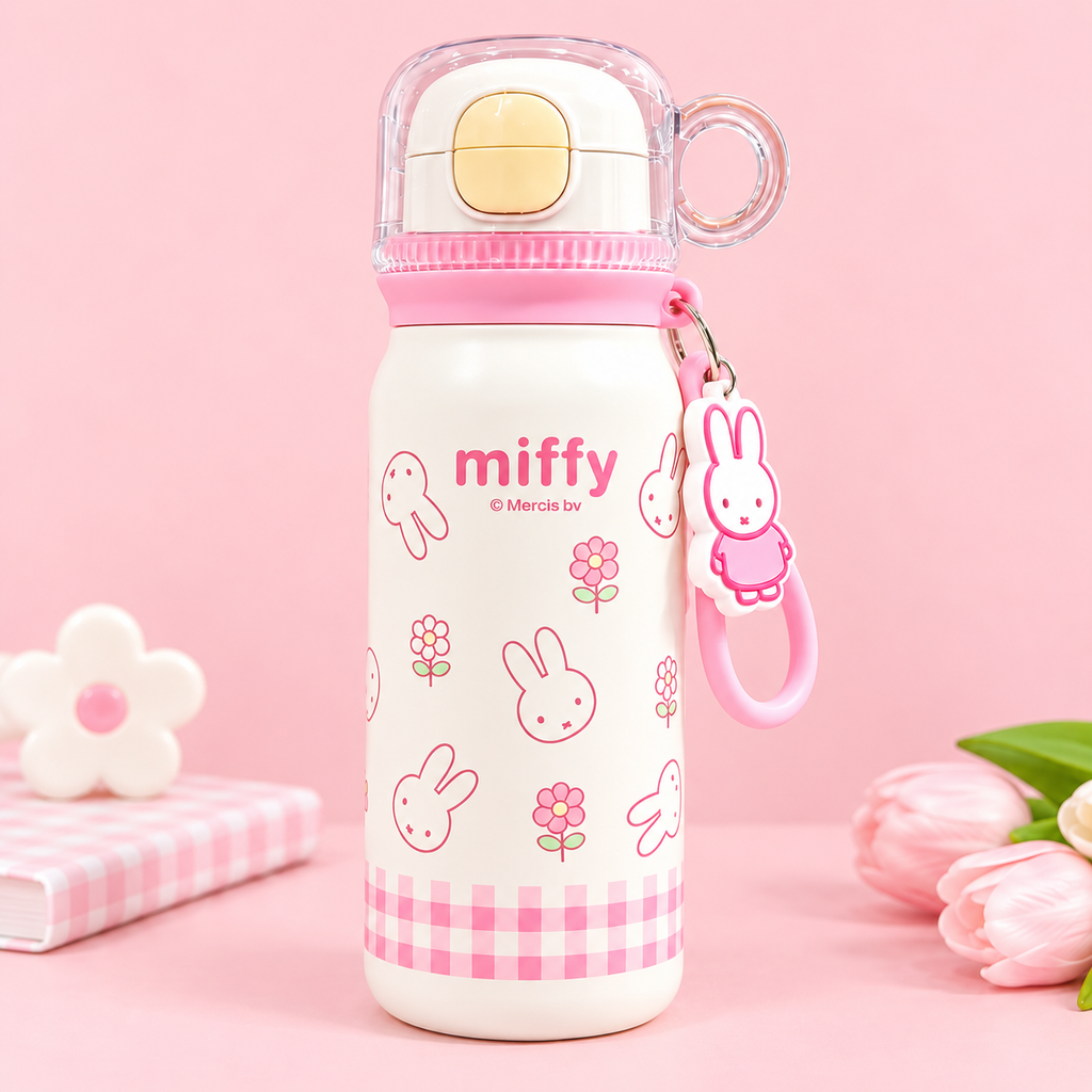 Miffy Pink Picnic Insulated Bottle