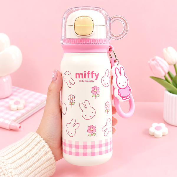 Miffy Pink Picnic Insulated Bottle