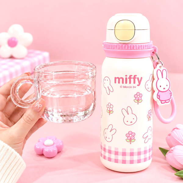 Miffy Pink Picnic Insulated Bottle