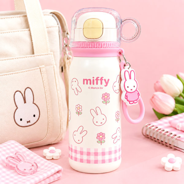 Miffy Pink Picnic Insulated Bottle