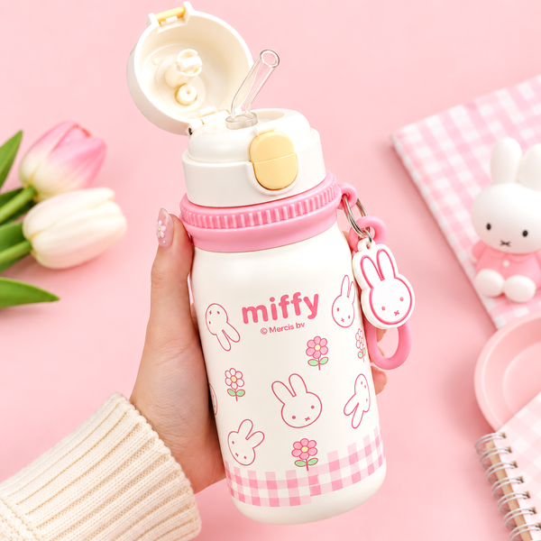 Miffy Pink Picnic Insulated Bottle