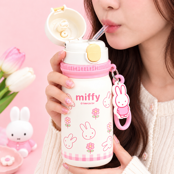Miffy Pink Picnic Insulated Bottle