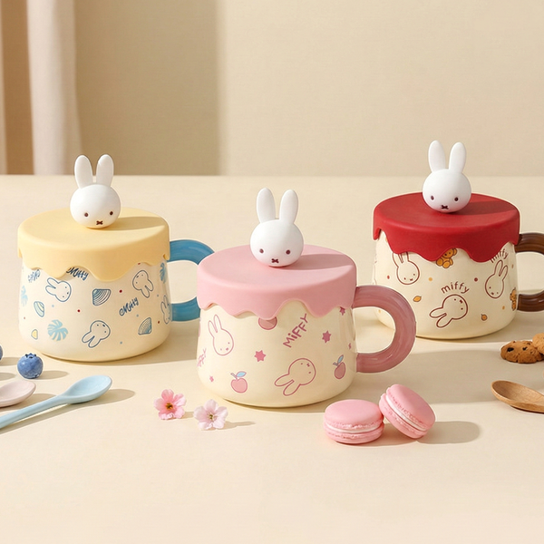 Miffy Sweet Melt Ceramic Mug with 3D Lid