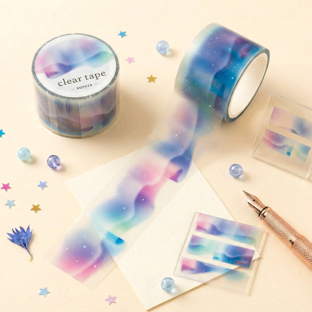 Mind Wave Clear Masking Tape - Aurora